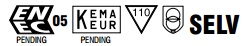 TCI 151414 SELV, ENEC und KEMA Symbolik