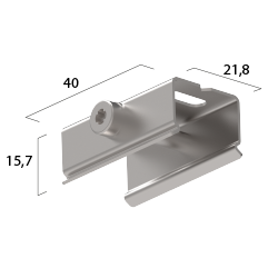 Ceiling clip 40 mm