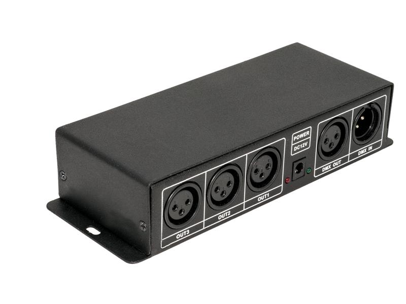 LED DMX 512 Konverter / Splitter / Verstärker 1 zu 4