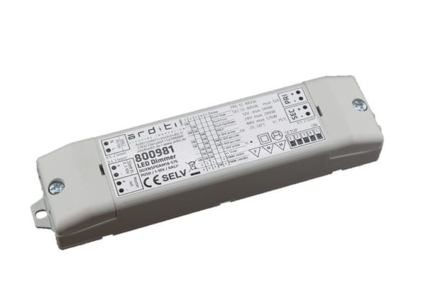 LED-Dimmer 12-48V up to 576 W with push button, DALI
