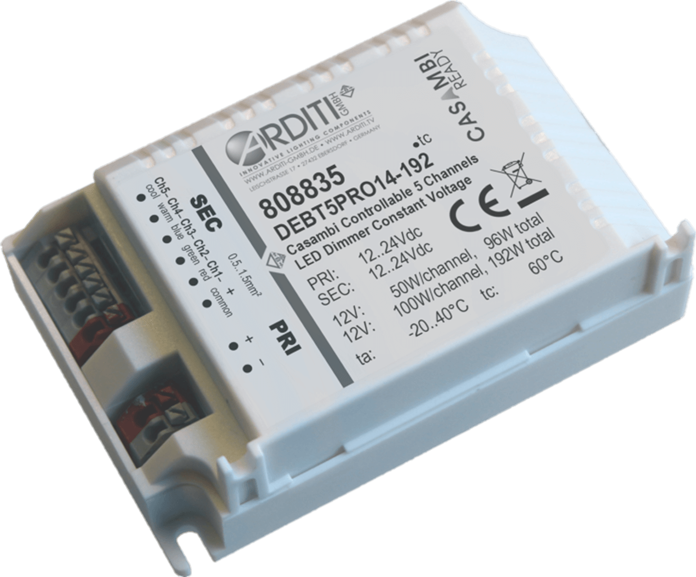 5 channel dimmer CASAMBI light control PWM5