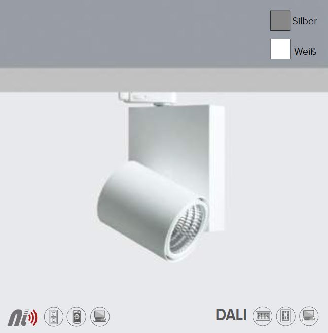 LED Stromschienenstrahler K-FORUM 34W ZigBee/DALI DT8