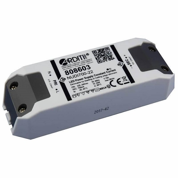 Dimmable LED power source 22W/39W 350/500/700mA