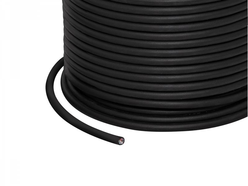 1m 4x 0,25mm² + 1x 0,34mm² 5-pol. RGBW Kabel schwarz outdoor