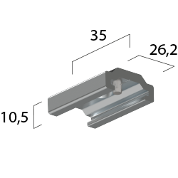 Ceiling clip 35 mm