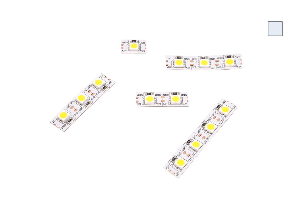 Flexible 12V LED Stripe Single Cut 72 LEDs/m