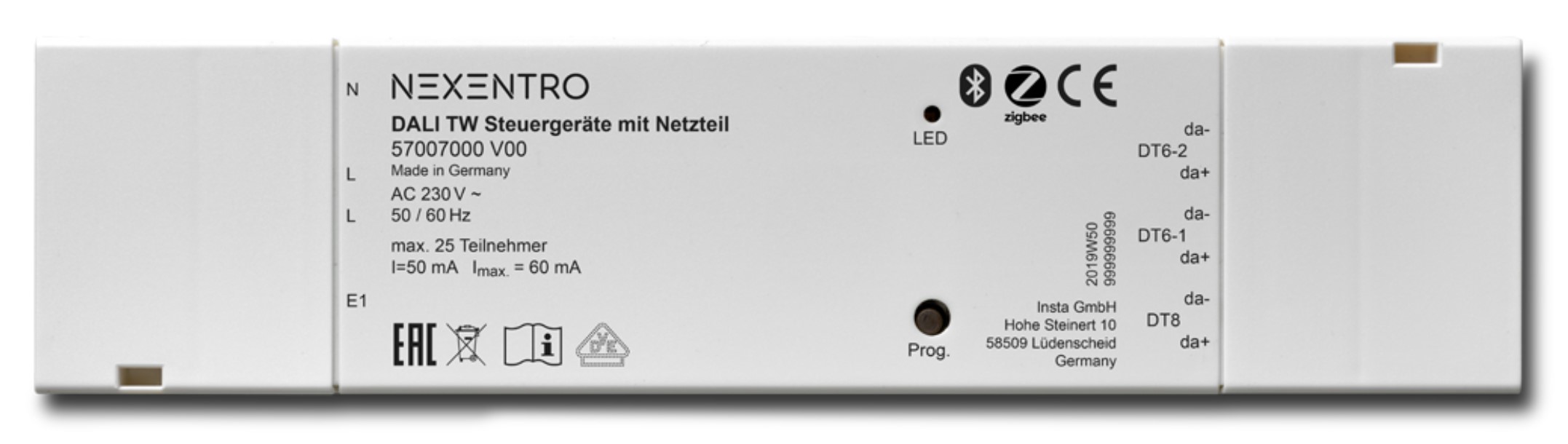 Zigbee DT8/DT6 DALI Converter | Nexentro 57007000